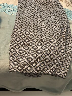 Ruby Rd. Blue and White Geometric Print Women’s Shorts